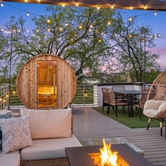Sauna & Fire Pit with City Views! Walkable! 14 bds