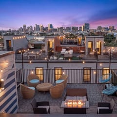City View Rooftop Retreat w/ FirePit | Close to DT