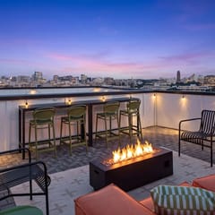 Luxe Design w/ Rooftop Views, Fire Pit & Game Room