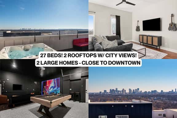 27 Beds | Rooftop Hot Tubs + CityViews + Game Room - Image 1