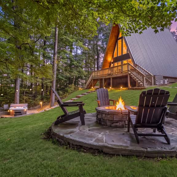 Cozy A-Frame • Hot Tub • Firepit • 30 min to Nash - Image 1